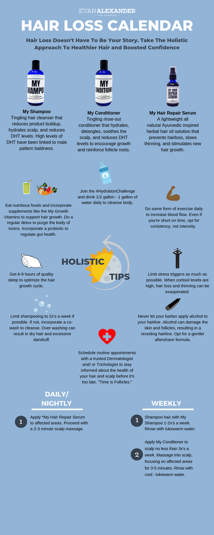 Hair Growth Schedule & Calendar