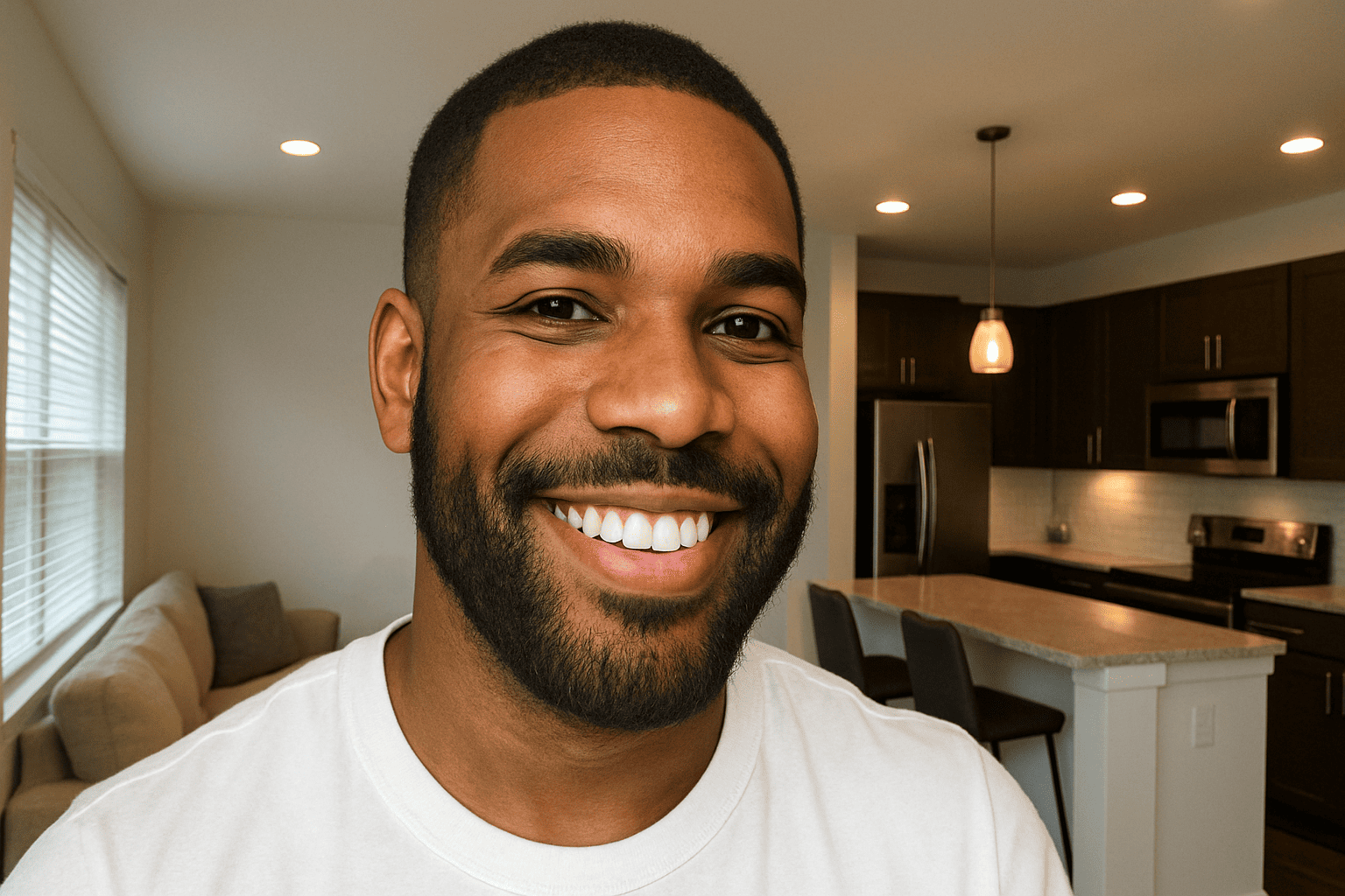 A diverse group of men with well-groomed beards engaging in a self-care routine in a modern bathroom setting.
