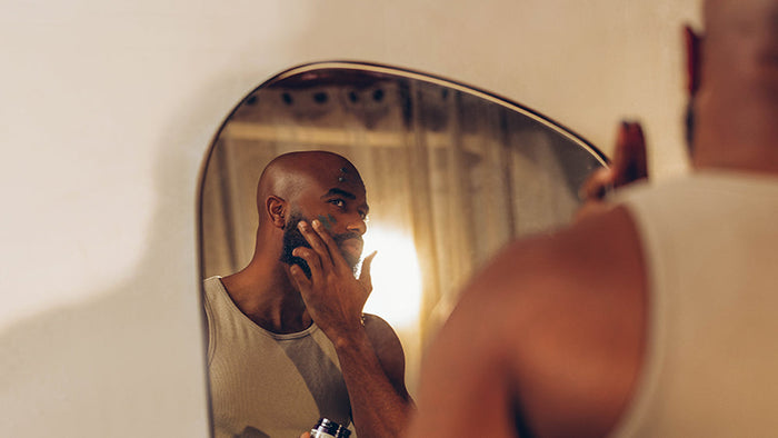 Men's skincare for beard bumps