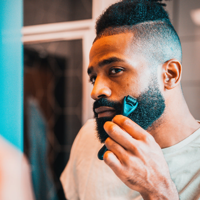 Derma rolling for Beard