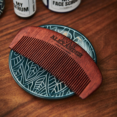 Red Sandalwood Wooden Beard Comb