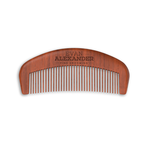 Red Sandalwood Wooden Beard Comb