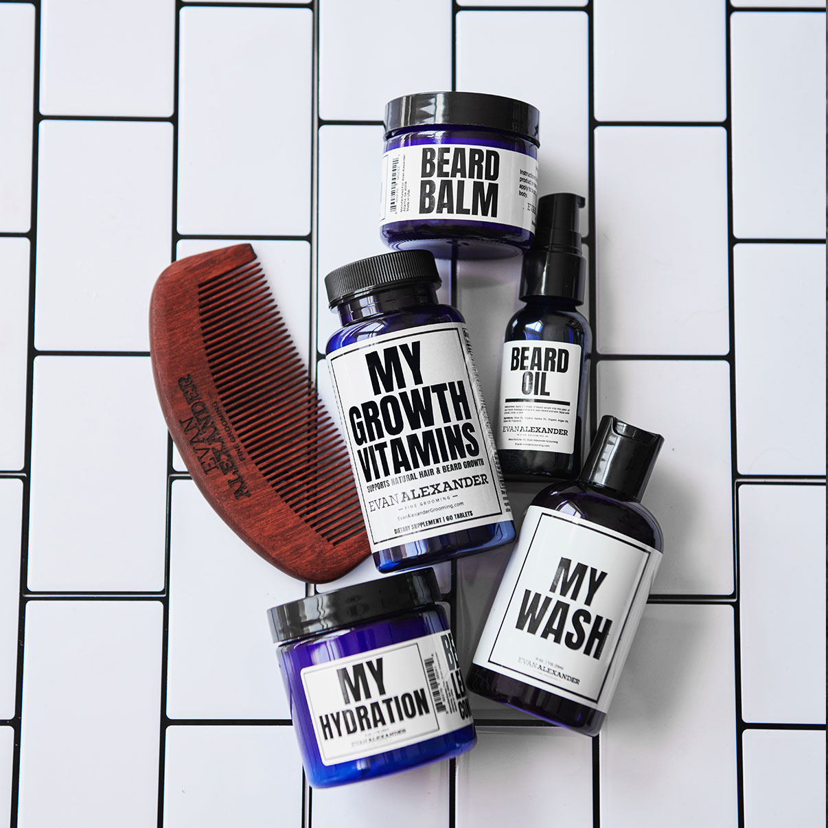 MY Growth Beard Kit w/Sandalwood Comb